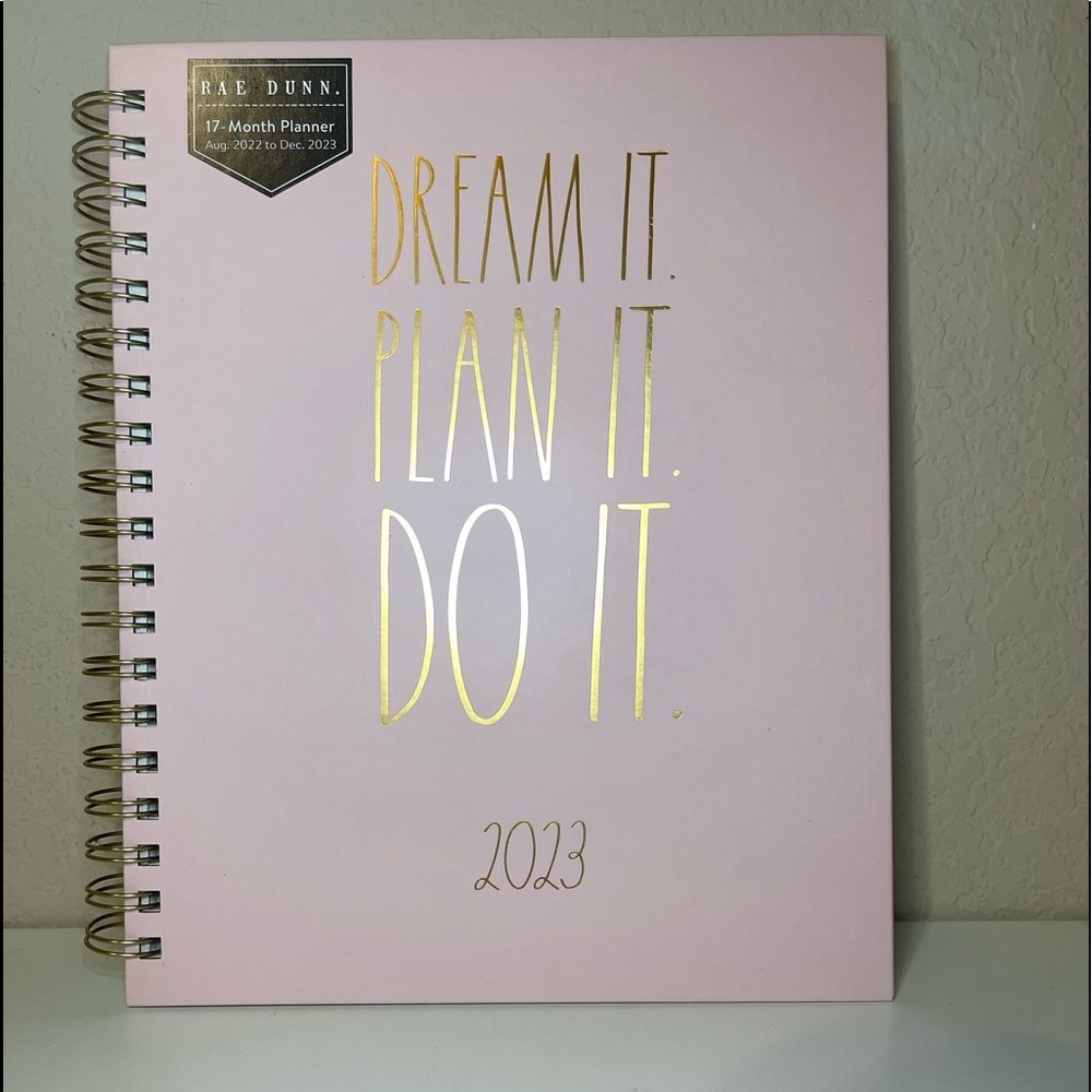 NEW Rae Dunn DREAM IT. PLAN IT. DO IT. 2023  17 Month Planner 🗓